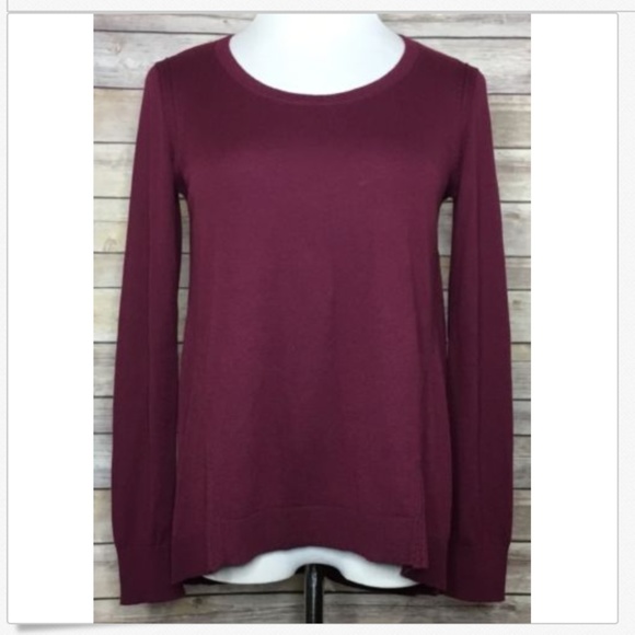 LOFT Sweaters - Ann Taylor LOFT Crewneck High Low Wool Sweater R28